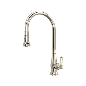 Patrizia Pulldown Faucet - Polished Nickel with Metal Lever Handle | Model Number: A3420LMPN-2 - Product Knockout