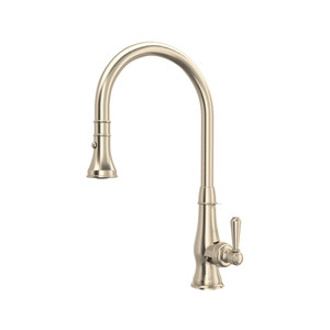 Patrizia Pulldown Faucet - Satin Nickel with Metal Lever Handle | Model Number: A3420LMSTN-2 - Product Knockout