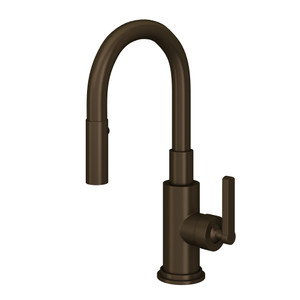 Lombardia Pulldown Bar and Food Prep Faucet - Tuscan Brass with Metal Lever Handle | Model Number: A3430SLMTCB-2 - Product Knockout