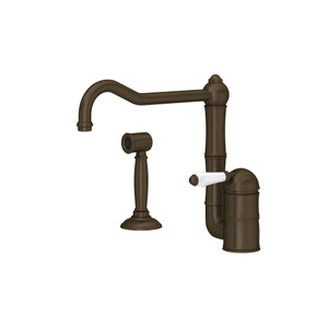 Acqui® Kitchen Faucet With Side Spray - Tuscan Brass | Model Number: A3608LPWSTCB-2