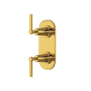 DISCONTINUED Lombardia® 1/2" Thermostatic Trim With Diverter - Unlacquered Brass | Model Number: A4264LMULB