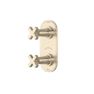 DISCONTINUED Lombardia® 1/2" Thermostatic Trim With Diverter - Satin Nickel | Model Number: A4264XMSTN