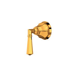 Palladian Trim for Volume Controls and Diverters - Italian Brass with Metal Lever Handle | Model Number: A4812LMIBTO - Product Knockout