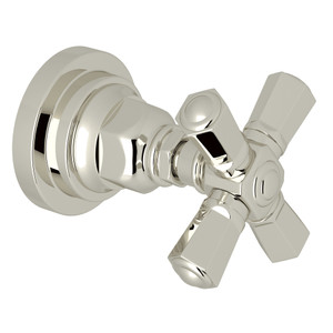 San Giovanni Trim for Volume Control and 4-Port Dedicated Diverter - Polished Nickel with Cross Handle | Model Number: A4924XMPNTO - Product Knockout