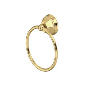 Palladian Wall Mount Towel Ring - Satin Unlacquered Brass | Model Number: A6885SUB - Product Knockout