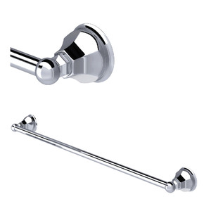 Palladian Wall Mount 30 Inch Single Towel Bar - Polished Chrome | Model Number: A6886/30APC - Product Knockout
