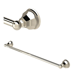 Palladian Wall Mount 30 Inch Single Towel Bar - Polished Nickel | Model Number: A6886/30PN - Product Knockout