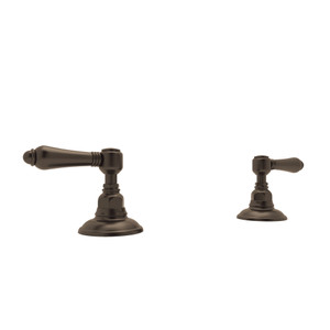 DISCONTINUED-Set of Hot and Cold 3/4 Inch Sidevalves - Tuscan Brass with Metal Lever Handle | Model Number: A7422LMTCB - Product Knockout