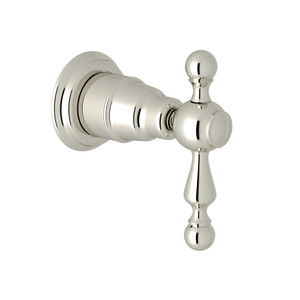 DISCONTINUED-Arcana Trim for Volume Control and Diverter - Polished Nickel with Ornate Metal Lever Handle | Model Number: AC195L-PN/TO - Product Knockout