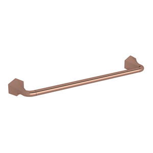 Bellia Wall Mount 18 Inch Single Towel Bar - Rose Gold | Model Number: BE101-RG - Product Knockout