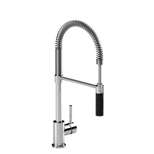 Bistro Pulldown Kitchen Faucet - Chrome and Black | Model Number: BI201CBK-15 - Product Knockout