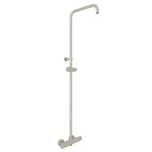 Mod-Fino Exposed Wall Mount Thermostatic Shower with Diverter Riser and Sliding Handshower Parking Bracket - Polished Nickel | Model Number: C72-PN - Product Knockout