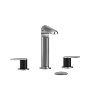 Ciclo™ Widespread Lavatory Faucet - Brushed Chrome/Black | Model Number: CI08BCBK