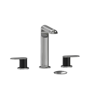 DISCONTINUED Ciclo™ Widespread Lavatory Faucet - Chrome/Black | Model Number: CI08CBK-10