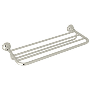 Arcana Wall Mount Hotel Style Towel Shelf - Polished Nickel | Model Number: CIS10PN - Product Knockout