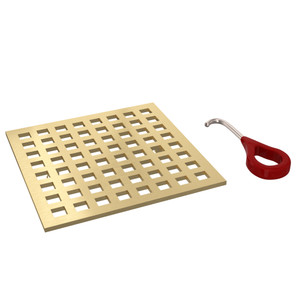 DISCONTINUED Matrix Decorative Drain Cover - Antique Gold | Model Number: DC3143AG