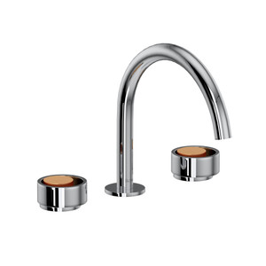 Eclissi™ Widespread Lavatory Faucet With C-Spout - Polished Chrome/Satin Gold | Model Number: EC08D3IWPCG