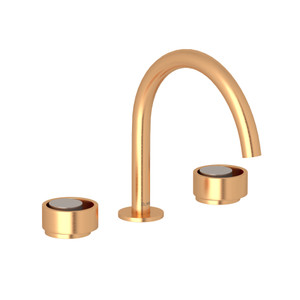 DISCONTINUED Eclissi™ Widespread Lavatory Faucet With C-Spout - Satin Gold/Satin Nickel | Model Number: EC08D3IWSGN