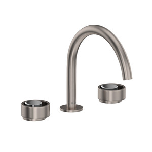 Eclissi™ Widespread Lavatory Faucet With C-Spout - Satin Nickel/Polished Chrome | Model Number: EC08D3IWSNC