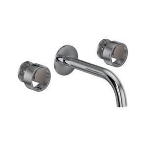 Eclissi™ Wall Mount Lavatory Faucet Trim With C-Spout - Polished Chrome/Satin Nickel | Model Number: EC08W3IWPCN