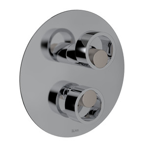 Eclissi™ 1/2" Pressure Balance Trim With Diverter - Polished Chrome/Satin Nickel | Model Number: EC11W1IWPCN