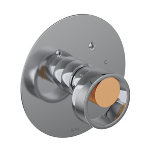 Eclissi™ 3/4" Thermostatic Trim Without Volume Control - Polished Chrome/Satin Gold | Model Number: EC13W1IWPCG