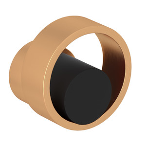 Eclissi Trim for Volume Control and Diverter - Satin Gold with Matte Black Accent with Circular Handle | Model Number: EC18W2IWSGB - Product Knockout
