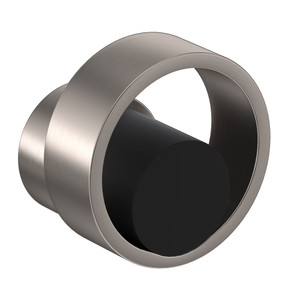 Eclissi Trim for Volume Control and Diverter - Satin Nickel with Matte Black Accent with Circular Handle | Model Number: EC18W2IWSNB