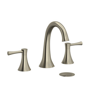 Edge Widespread Bathroom Faucet  - Brushed Nickel with Lever Handles | Model Number: ED08LBN - Product Knockout