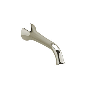 DISCONTINUED-Edge Wall Mount Tub Spout  - Polished Nickel | Model Number: ED80PN - Product Knockout