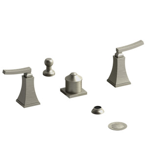 DISCONTINUED Eiffel™ Two Handle Deck Mount Bidet - Brushed Nickel | Model Number: EF09LBN