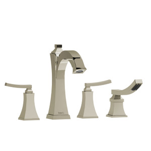 Eiffel™ 4-Hole Deck Mount Tub Filler - Polished Nickel | Model Number: EF12LPN