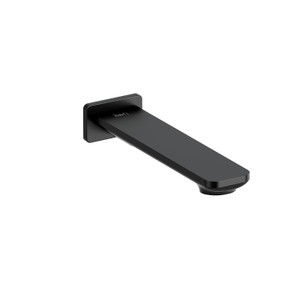 Equinox Wall Mount Tub Spout  - Black | Model Number: EQ80BK - Product Knockout