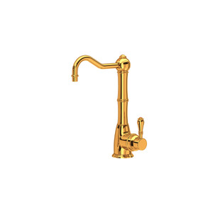 Acqui Column Spout Hot Water Faucet - Italian Brass with Metal Lever Handle | Model Number: G1445LMIB-2 - Product Knockout