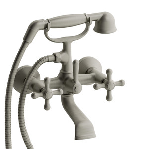 DISCONTINUED Classic Two Hole Tub Filler - Brushed Nickel | Model Number: GN06+BN