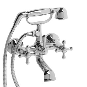 Robinet de bain à deux trous Classic  - Chrome | Numéro de modèle: GN06+C