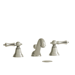 DISCONTINUÉ -Robinet de salle de bain en plusieurs parties Classic - Nickel poli avec poignées à levier | Numéro de modèle: GN08LPN-10 - Produit épuisé