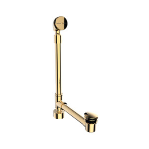 Freestanding Bathtub Drain Kit For Above-Floor Installation Box  - Polished Brass | Model Number: K-50-PB - Product Knockout