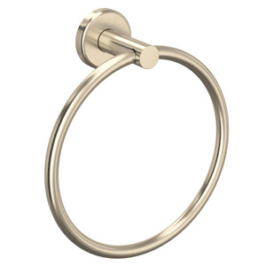 Lombardia Wall Mount Towel Ring - Satin Nickel | Model Number: LO4STN - Product Knockout