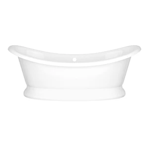 Marlborough 75" x 35" Freestanding Soaking Bathtub With Void - Standard White (Gloss) | Model Number: MAR-N-SW-OF+MAR-B-SW-OF