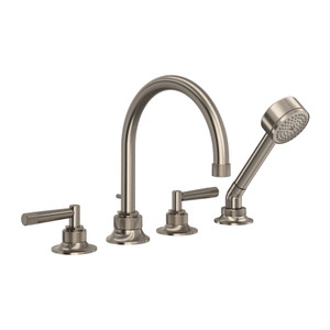 Graceline® 4-Hole Deck Mount Tub Filler - Gun Metal | Model Number: MB06D4LMGM