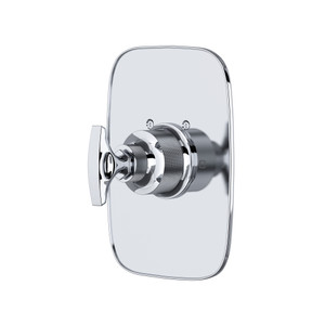 Graceline Thermostatic Trim Plate without Volume Control - Polished Chrome with Metal Dial Handle | Model Number: MB2040NDMAPC - Product Knockout