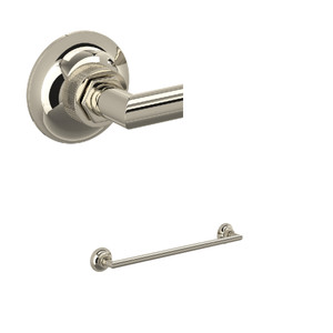 Graceline Wall Mount 18 Inch Single Towel Bar - Polished Nickel | Model Number: MBG1/18PN - Product Knockout