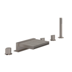 DISCONTINUED Miscelo™ 5-Hole Deck Mount Tub Filler - Satin Nickel | Model Number: MI05D5WBSTN