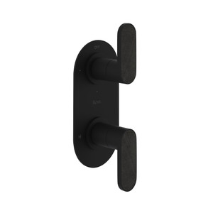 DISCONTINUED Miscelo™ 1/2" Thermostatic Trim With Diverter - Matte Black | Model Number: MI12W2GQMB