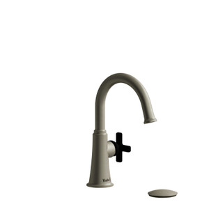 DISCONTINUED Momenti™ Single Handle Lavatory Faucet With C-Spout - Brushed Nickel/Black | Model Number: MMRDS01XBNBK