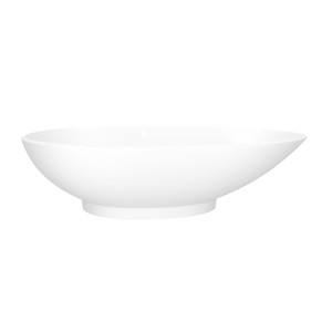 DISCONTINUED Napoli 75" x 34" Freestanding Soaking Bathtub - Standard White (Matte) | Model Number: NAPM-N-LH-SM-OF