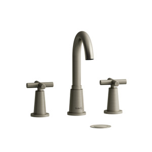 Pallace Widespread Lavatory Faucet  - Brushed Nickel with Cross Handles | Model Number: PA08+BN - Product Knockout