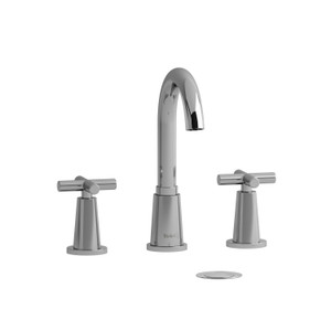 DISCONTINUED-Pallace Widespread Lavatory Faucet 1.0 GPM - Chrome with Cross Handles | Model Number: PA08+C-10 - Product Knockout