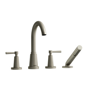 DISCONTINUED Pallace™ 4-Hole Deck Mount Tub Filler - Brushed Nickel | Model Number: PA12LBN